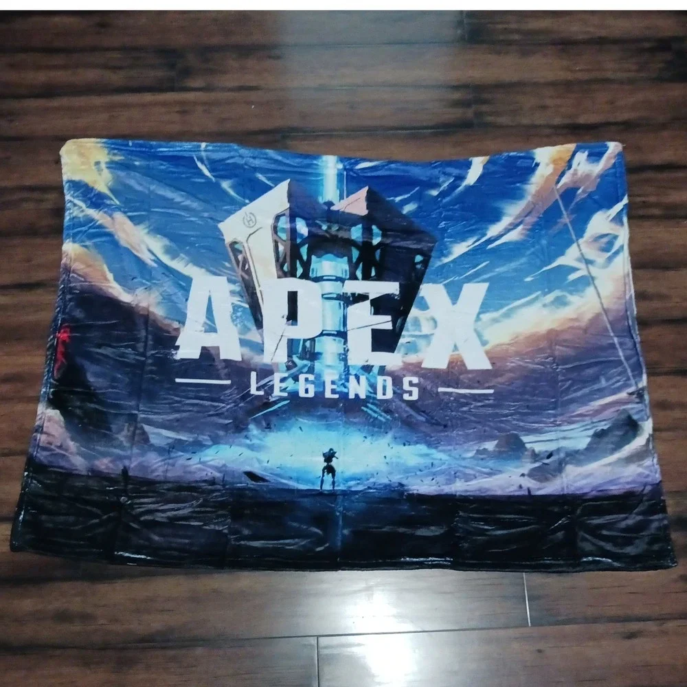 Apex Legends Fleece Throw Blanket 50x40 One Sided Print Gaming Decor Blue